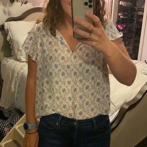 NWT loft floral blouse